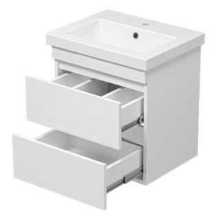 Подвесная тумба под раковину Misty Енисей 50см белый